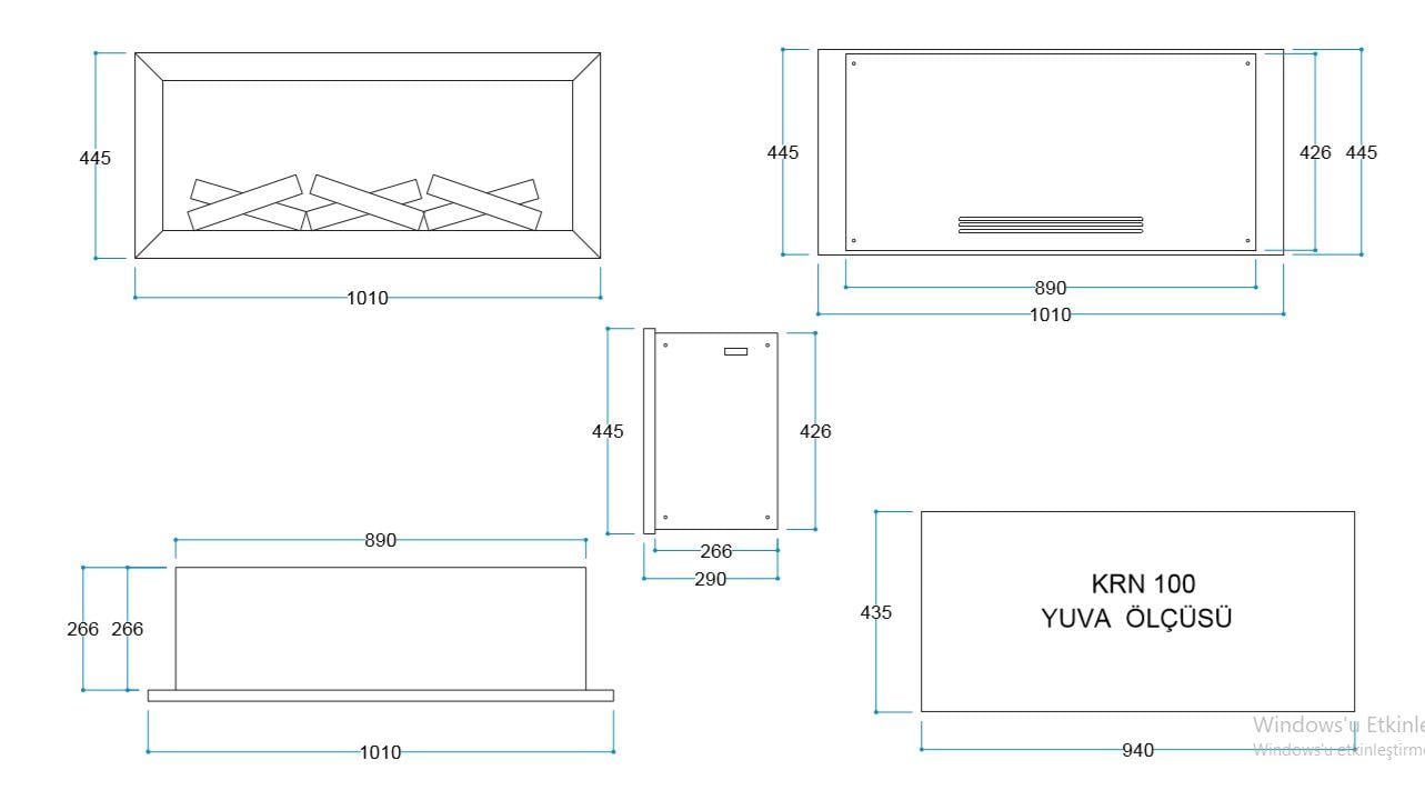 ELEKTİRİKLİ ŞÖMİNE