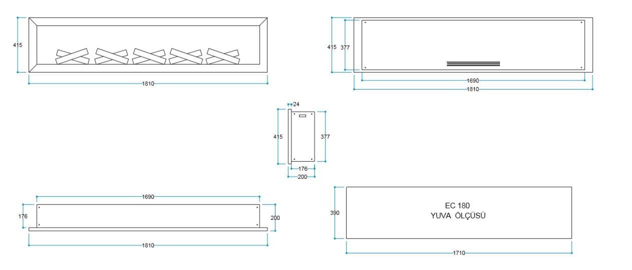 ELEKTİRİKLİ ŞÖMİNE
