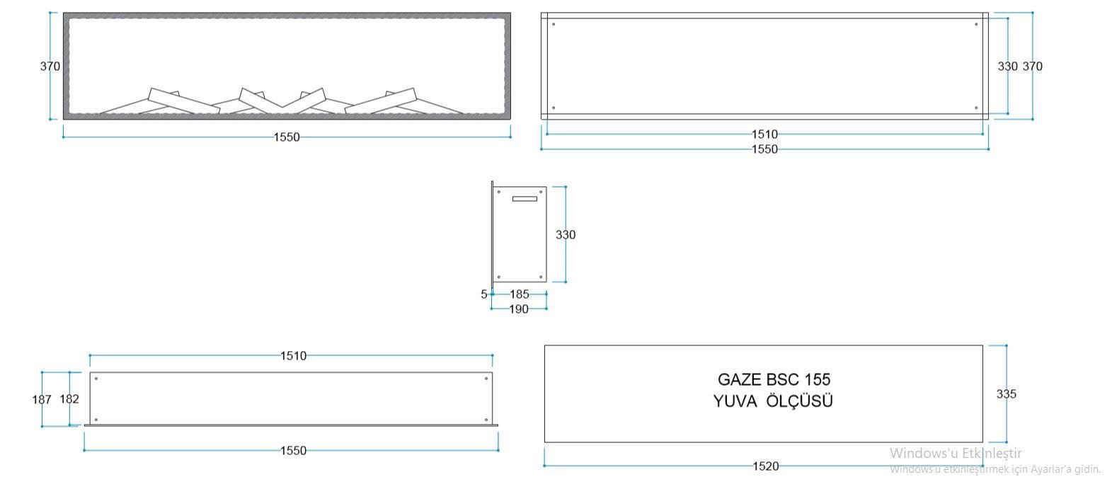 ELEKTİRİKLİ ŞÖMİNE