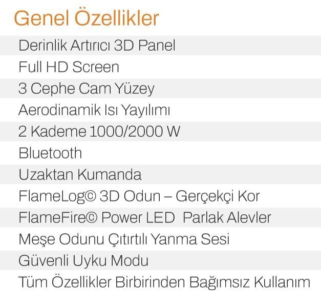 ELEKTİRİKLİ ŞÖMİNE