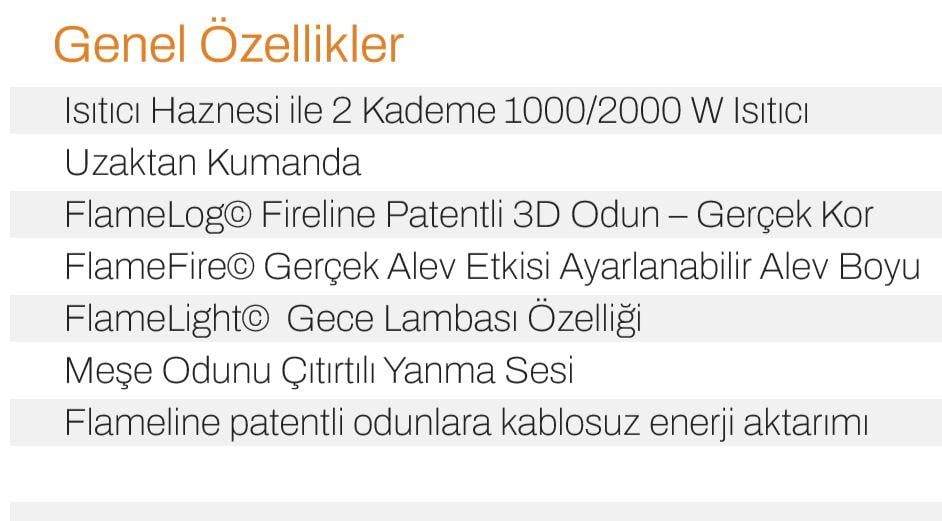 ELEKTİRİKLİ ŞÖMİNE