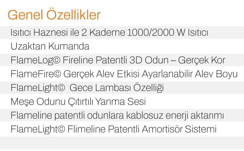 ELEKTİRİKLİ ŞÖMİNE