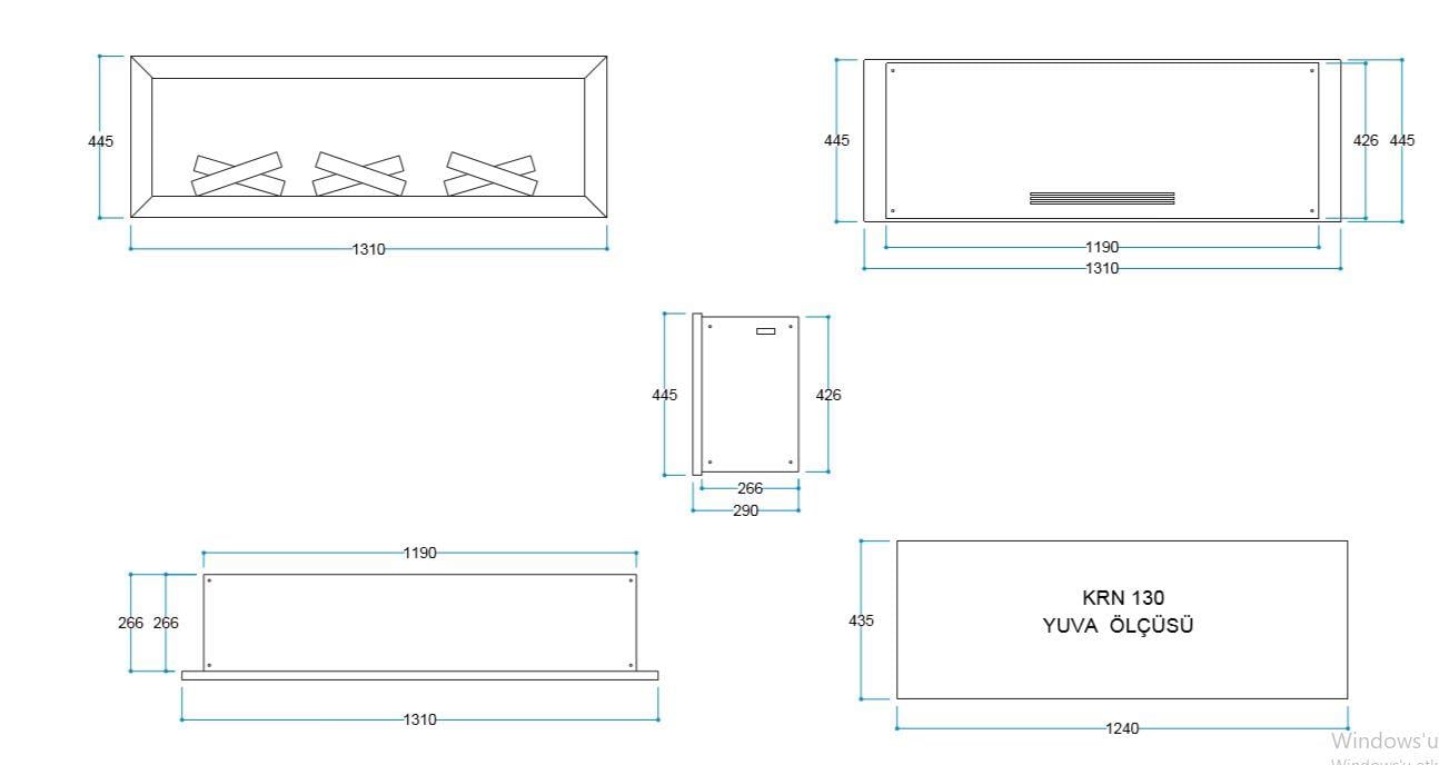 ELEKTİRİKLİ ŞÖMİNE