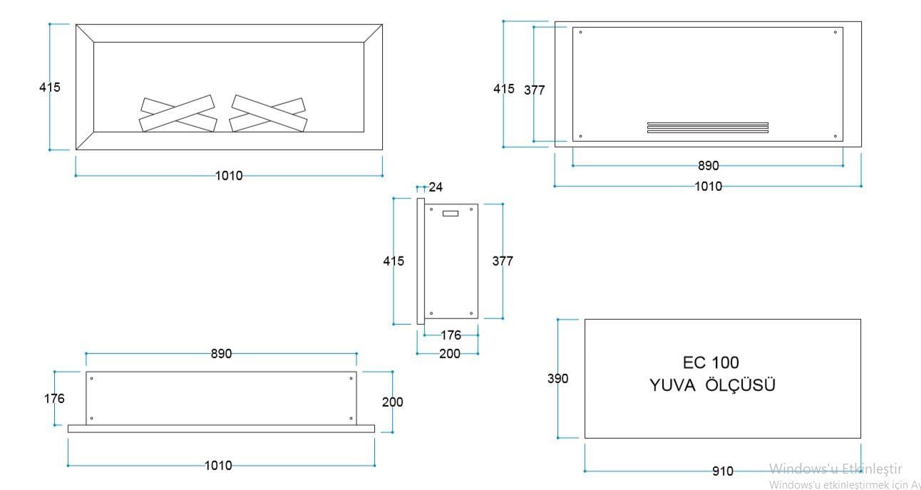 ELEKTİRİKLİ ŞÖMİNE