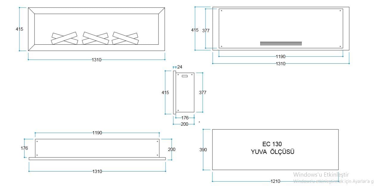 ELEKTİRİKLİ ŞÖMİNE