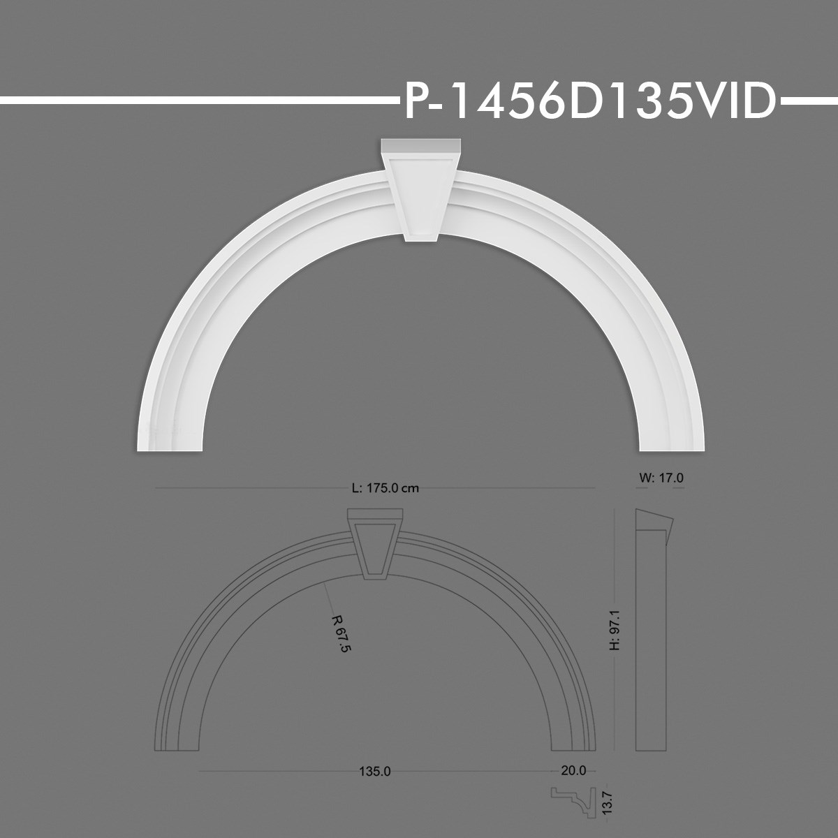 P-1456D135VID Yuvarlak Kavis Kemer