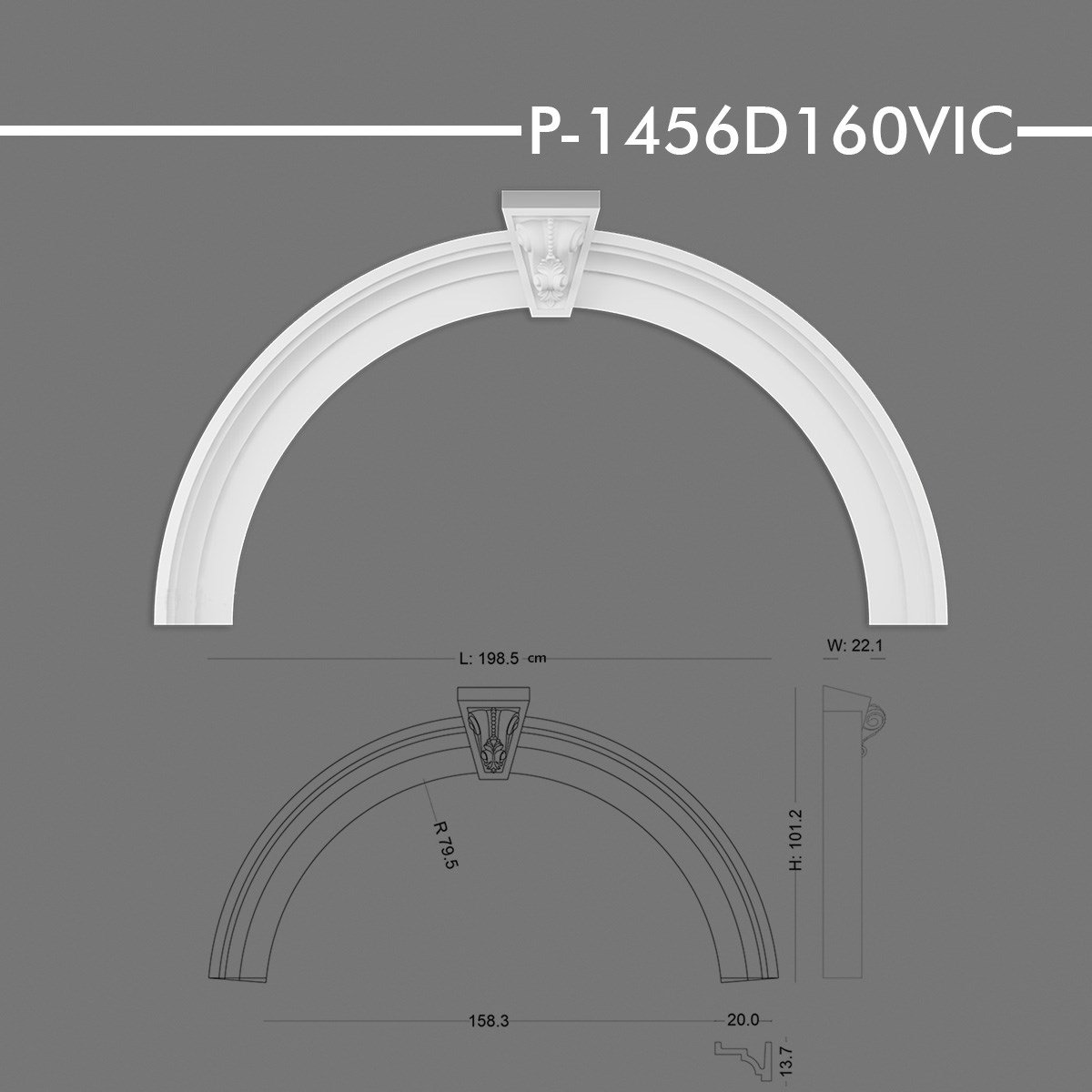 P-1456D160VIC Yuvarlak Kavis Kemer