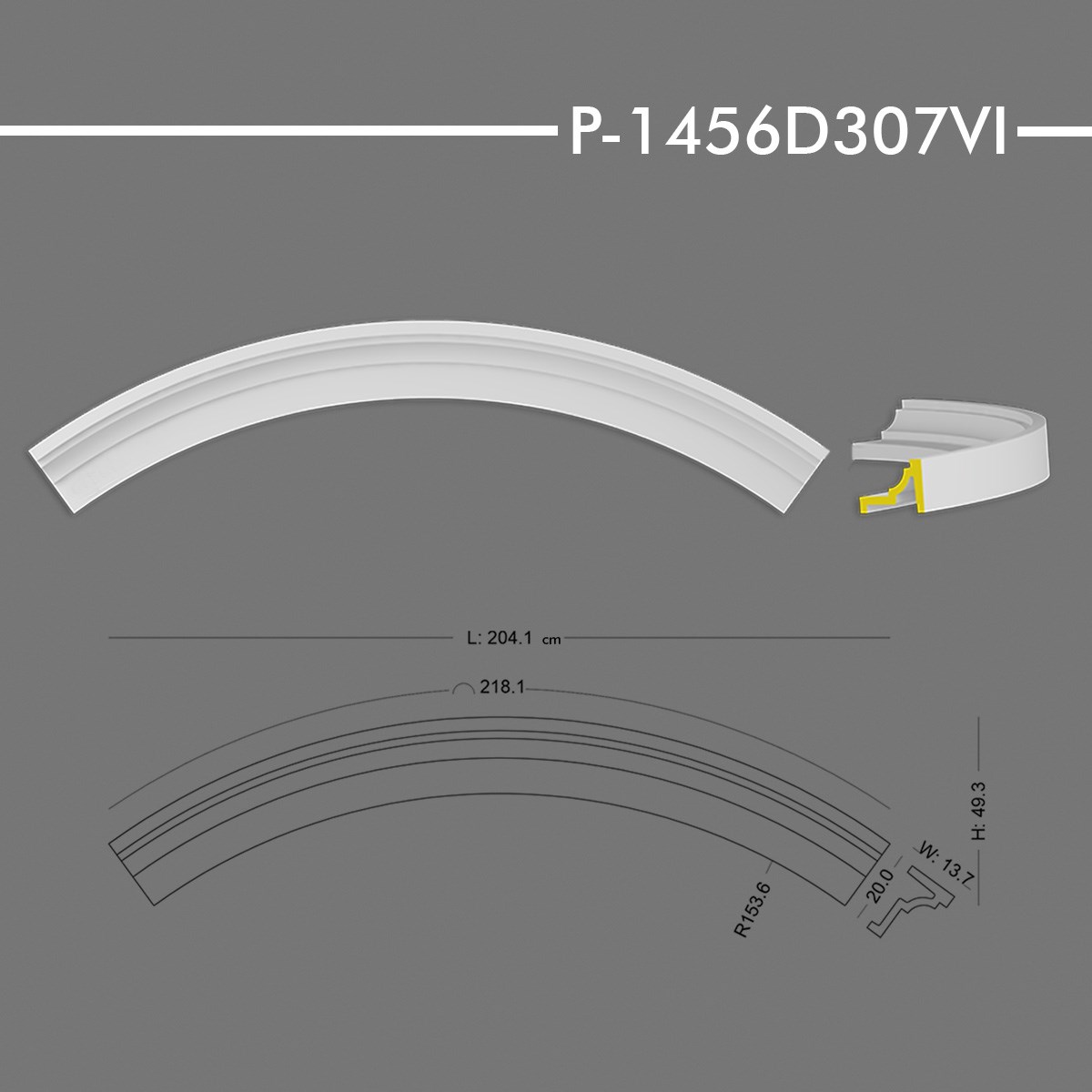 P-1456D307VI Yuvarlak Kavis Kemer