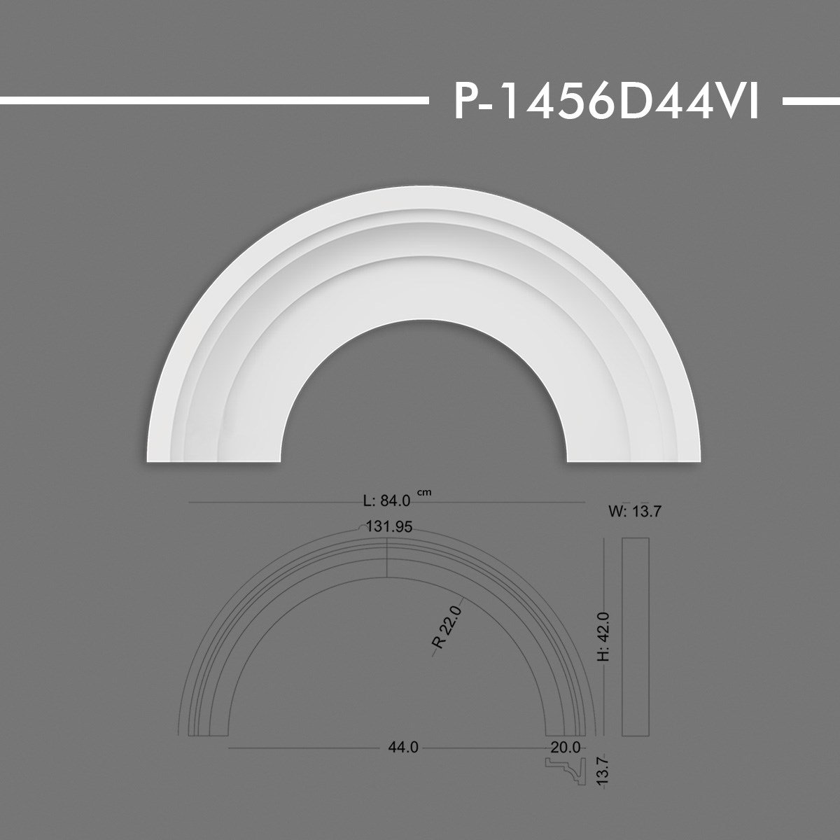 P-1456D44VI Yuvarlak Kavis Kemer