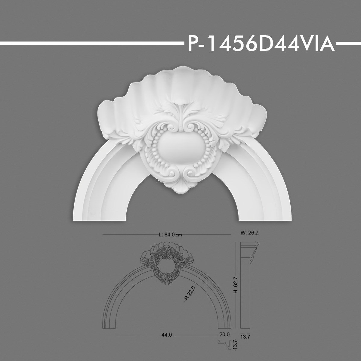 P-1456D44VIA Yuvarlak Kavis Kemer