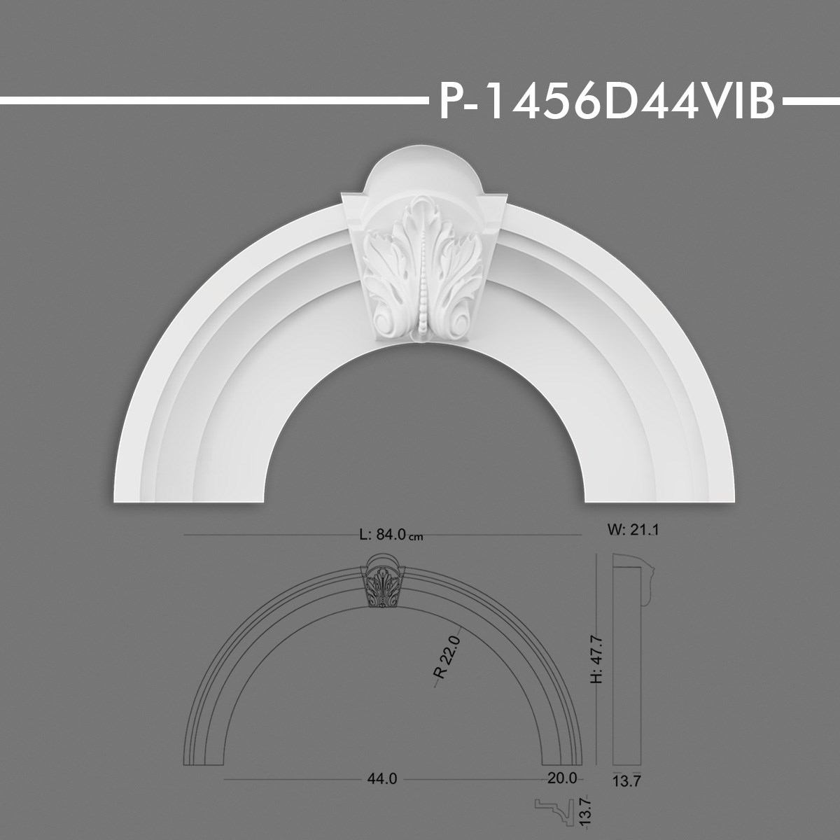 P-1456D44VIB Yuvarlak Kavis Kemer
