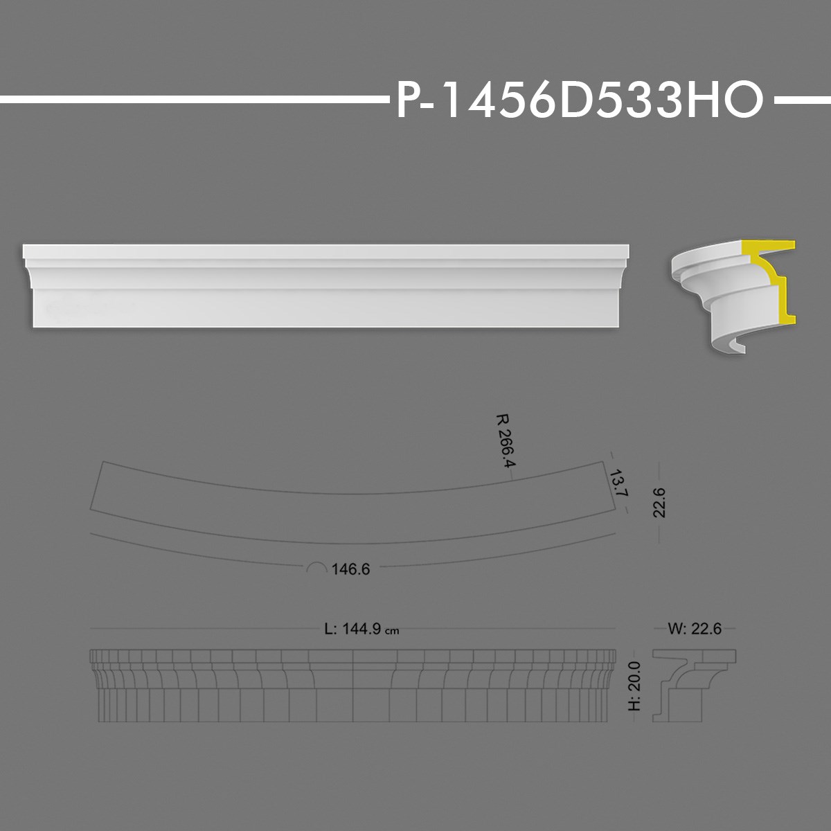 P-1456D533HO Yuvarlak Kavis Kemer