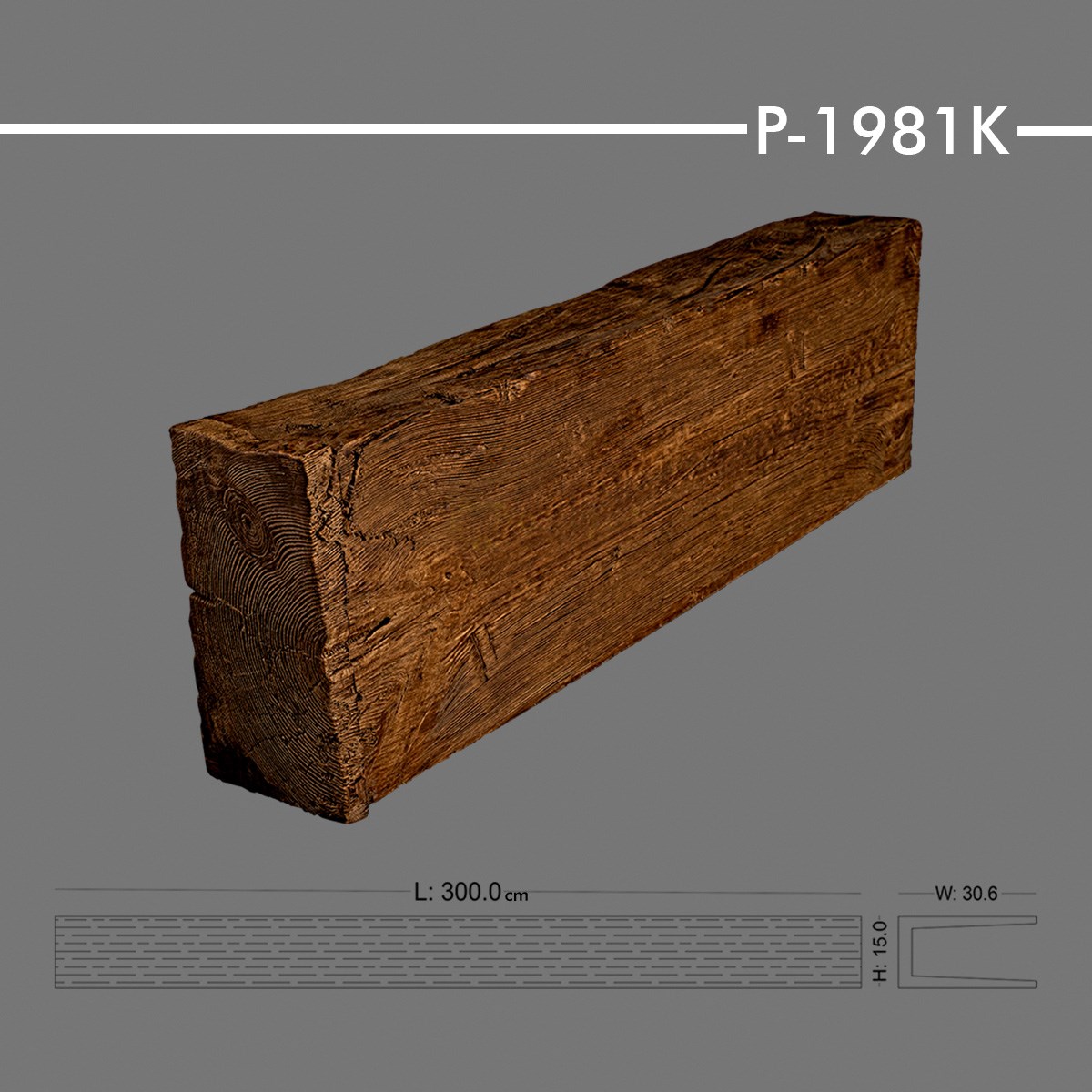 P-1981K Ahşap Kiriş