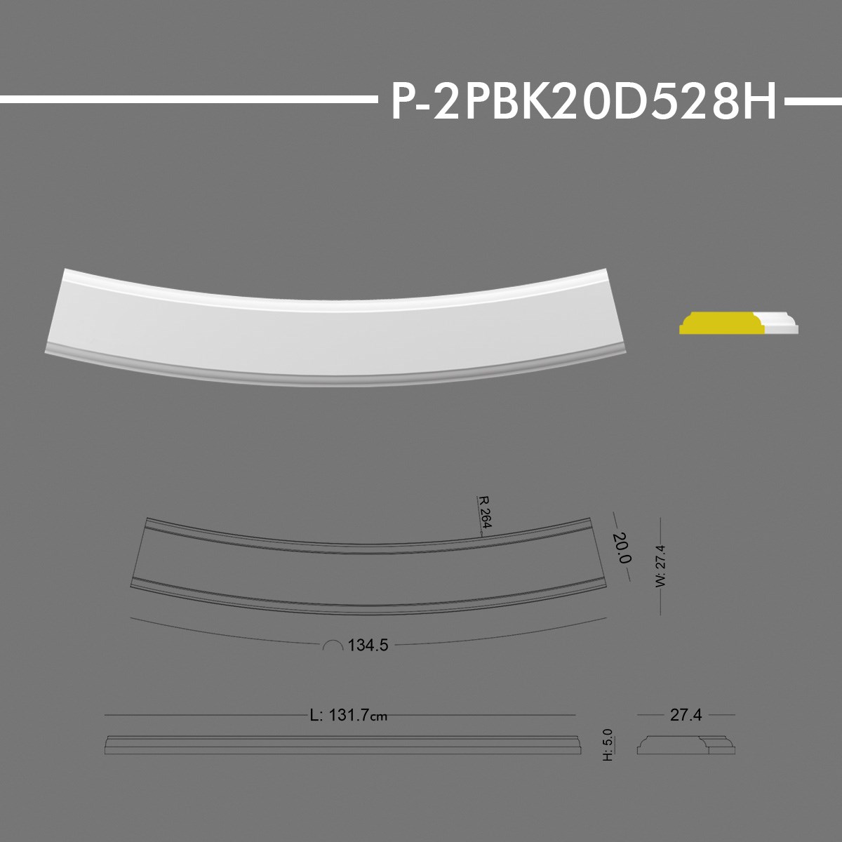 P-2PBK20D528H Küpeşte