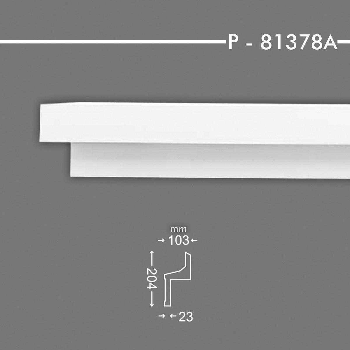 P-81378A Gizli Işık Kartonpiyer