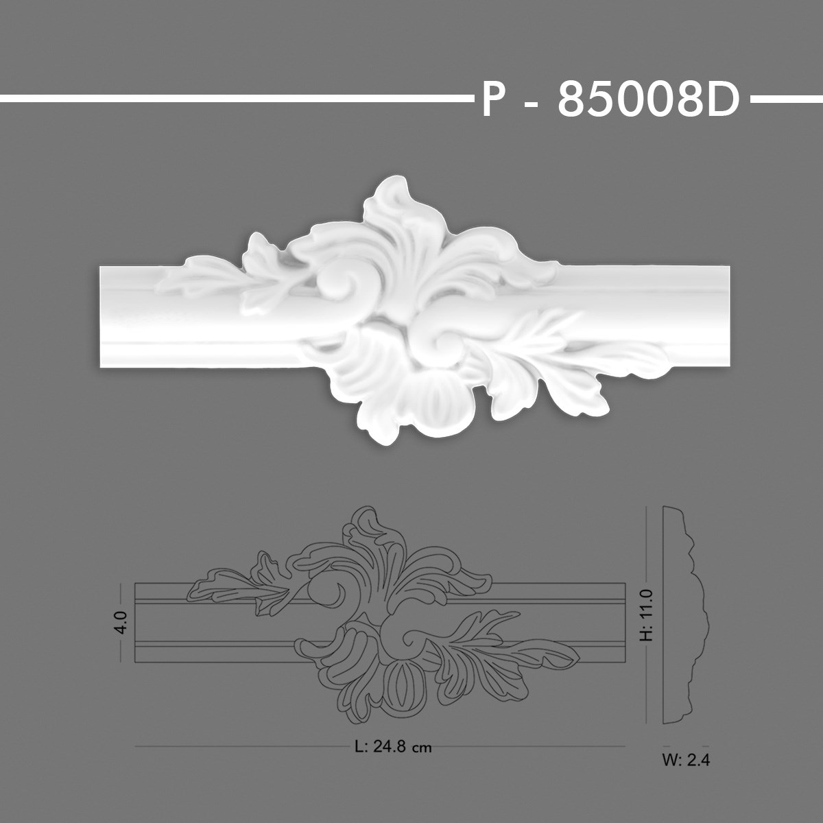 P-85008D Desenli Çıta Köşe