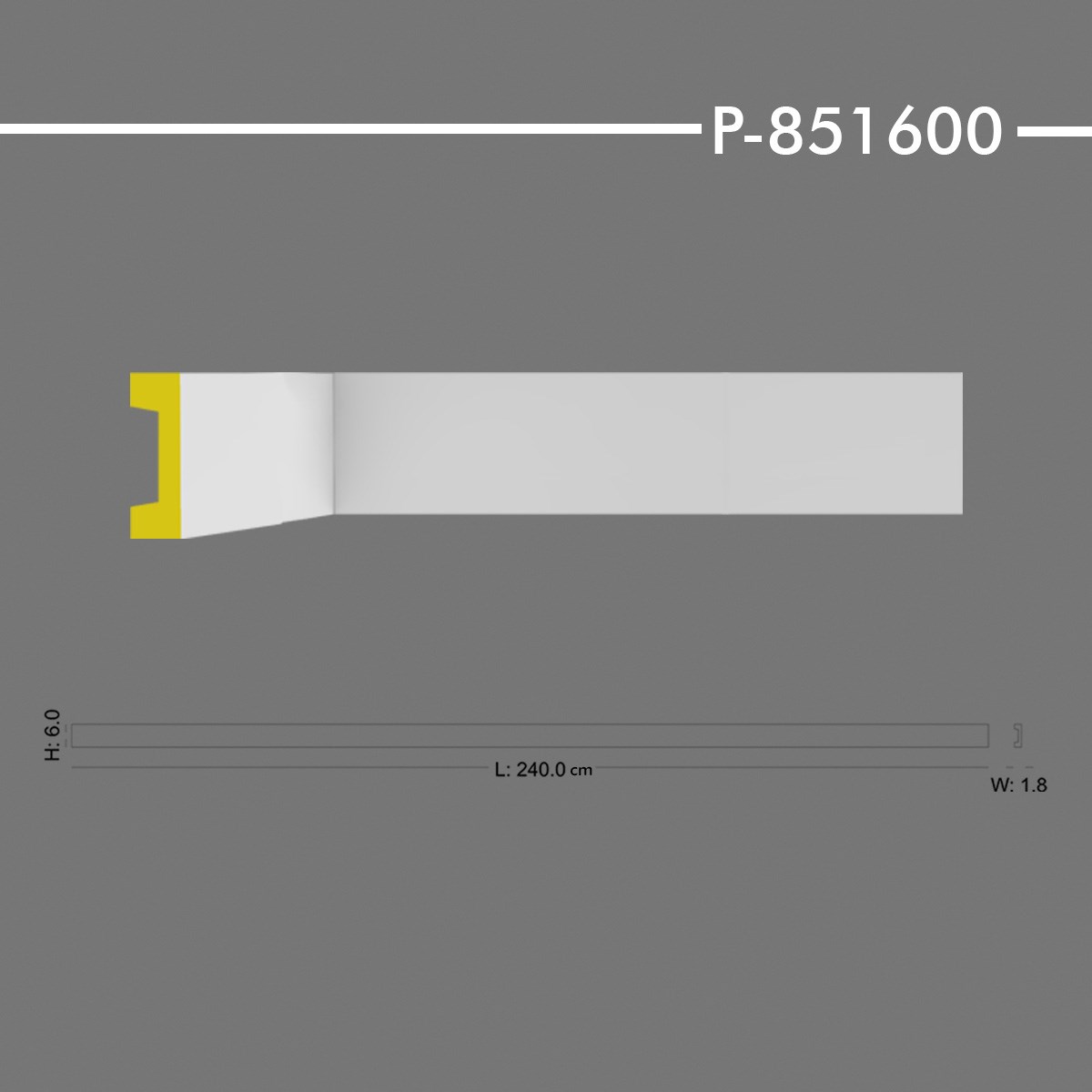 P-851600 Düz Çıta