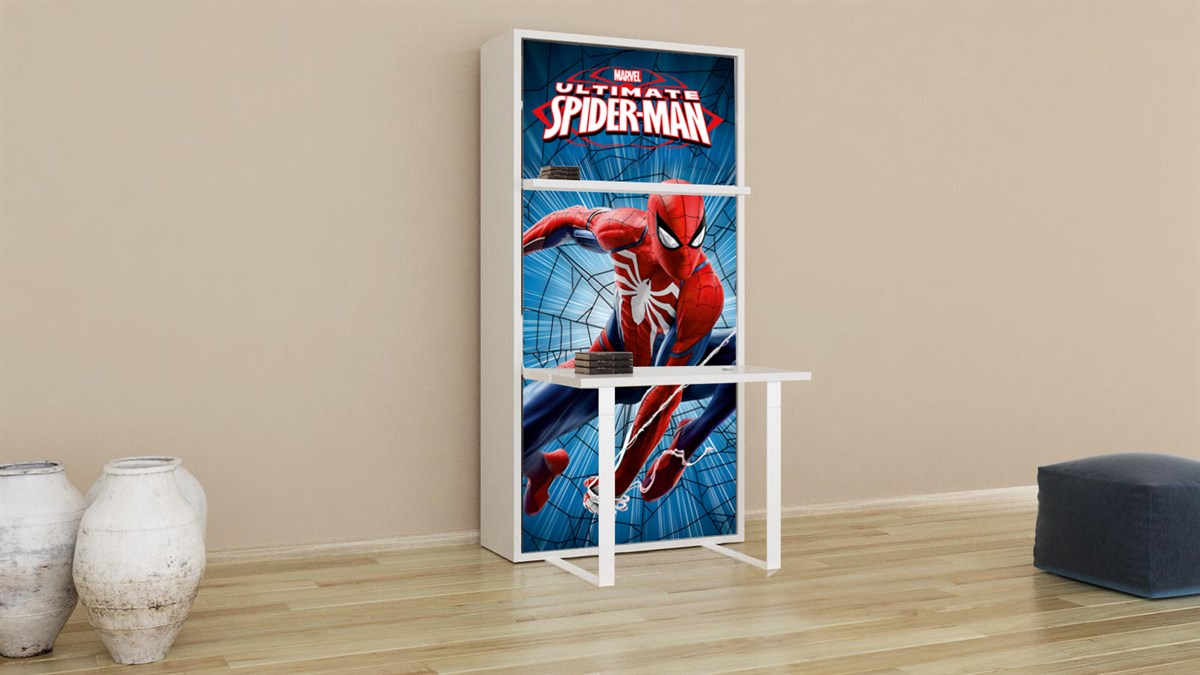 Spiderman 90*190cm Dik Açılır Mekanizmalı Masa
