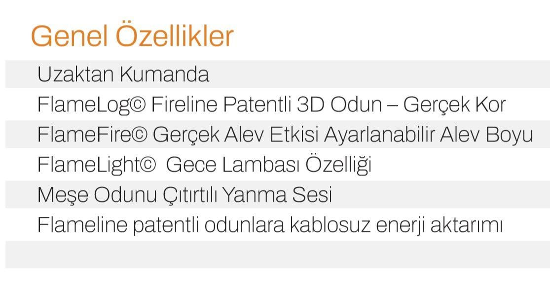 VP60 ELEKTİRİKLİ ŞÖMİNE