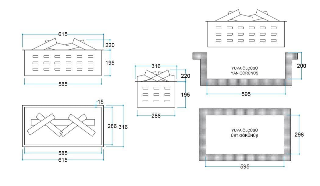 VP60 ELEKTİRİKLİ ŞÖMİNE