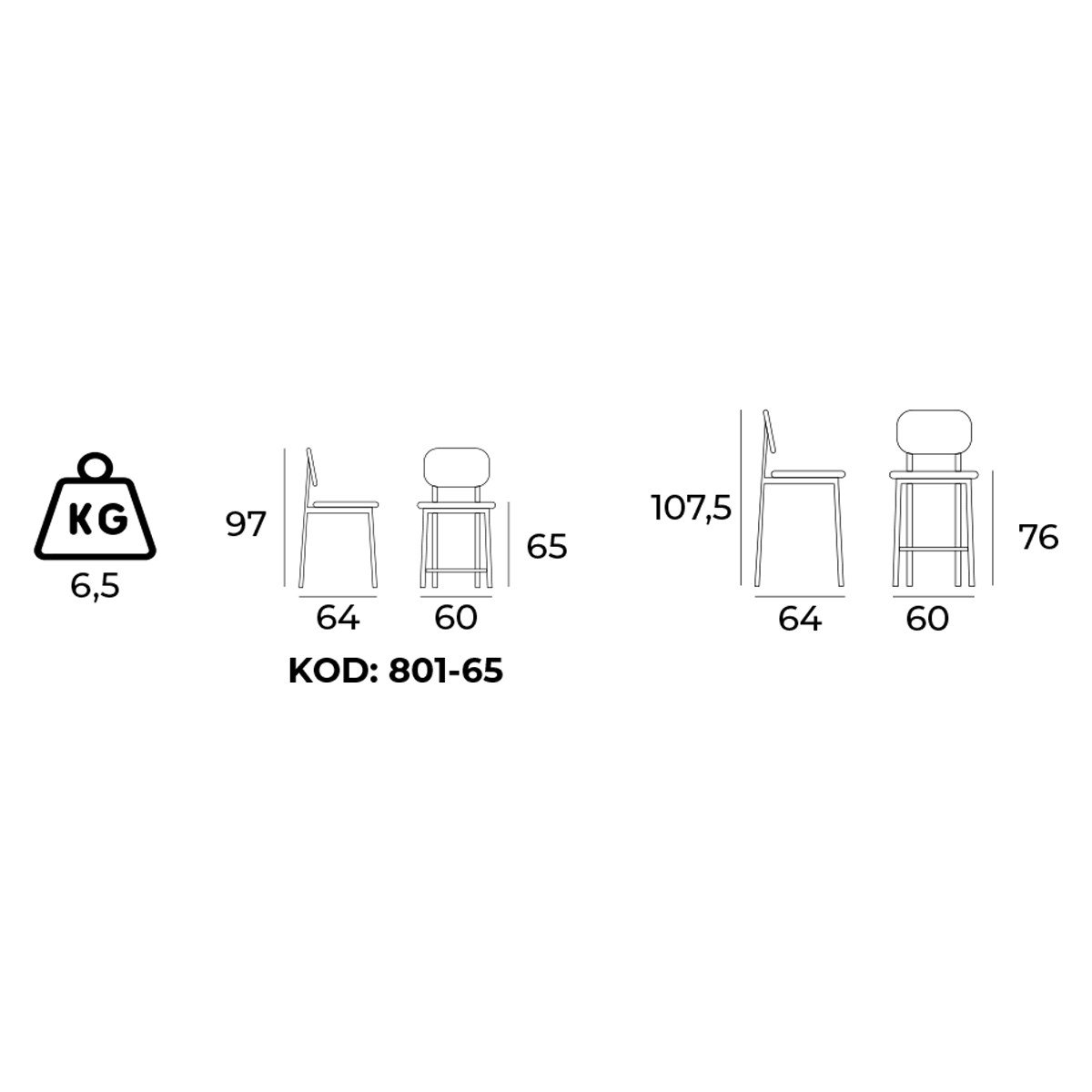 Zenna Bar Sandalyesi 