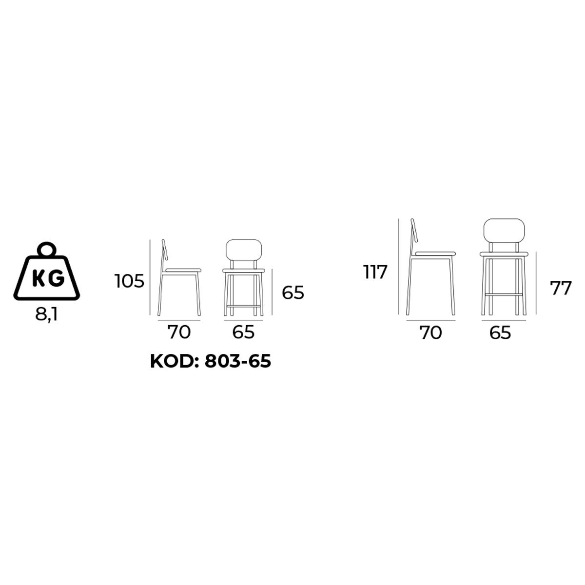 Zurich Bar Sandalyesi