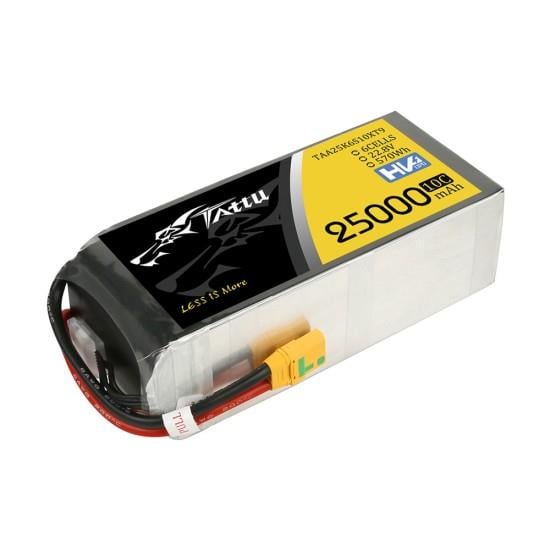 TATTU 30000mAh 22.2V 25C 6S1P LiPo BataryaLiPo BataryalarTATTU25000mAh 22.2V 10C 6S1P XT90-S  LiPo Batarya