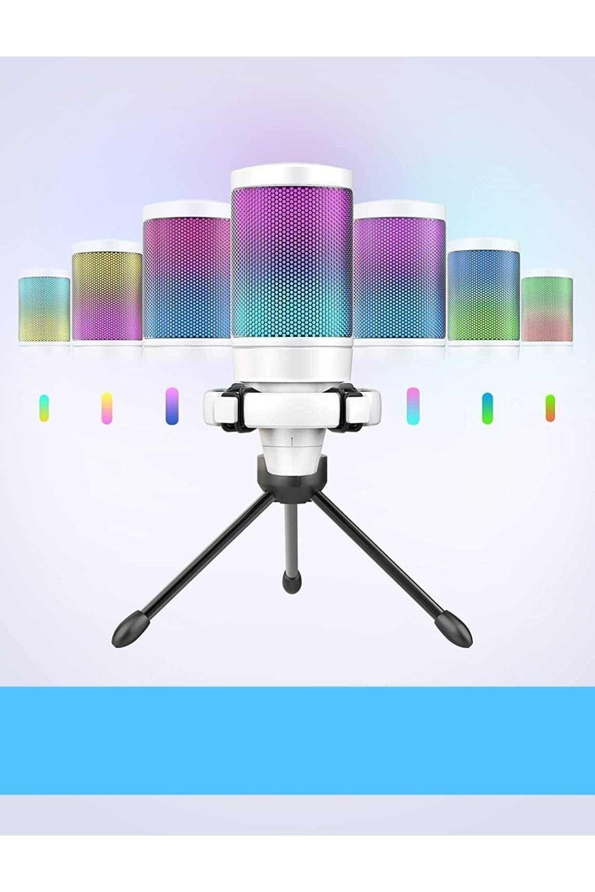 Ampligame A6v Yayıncı Oyuncu Podcast Youtuber Rgb Usb Mikrofon