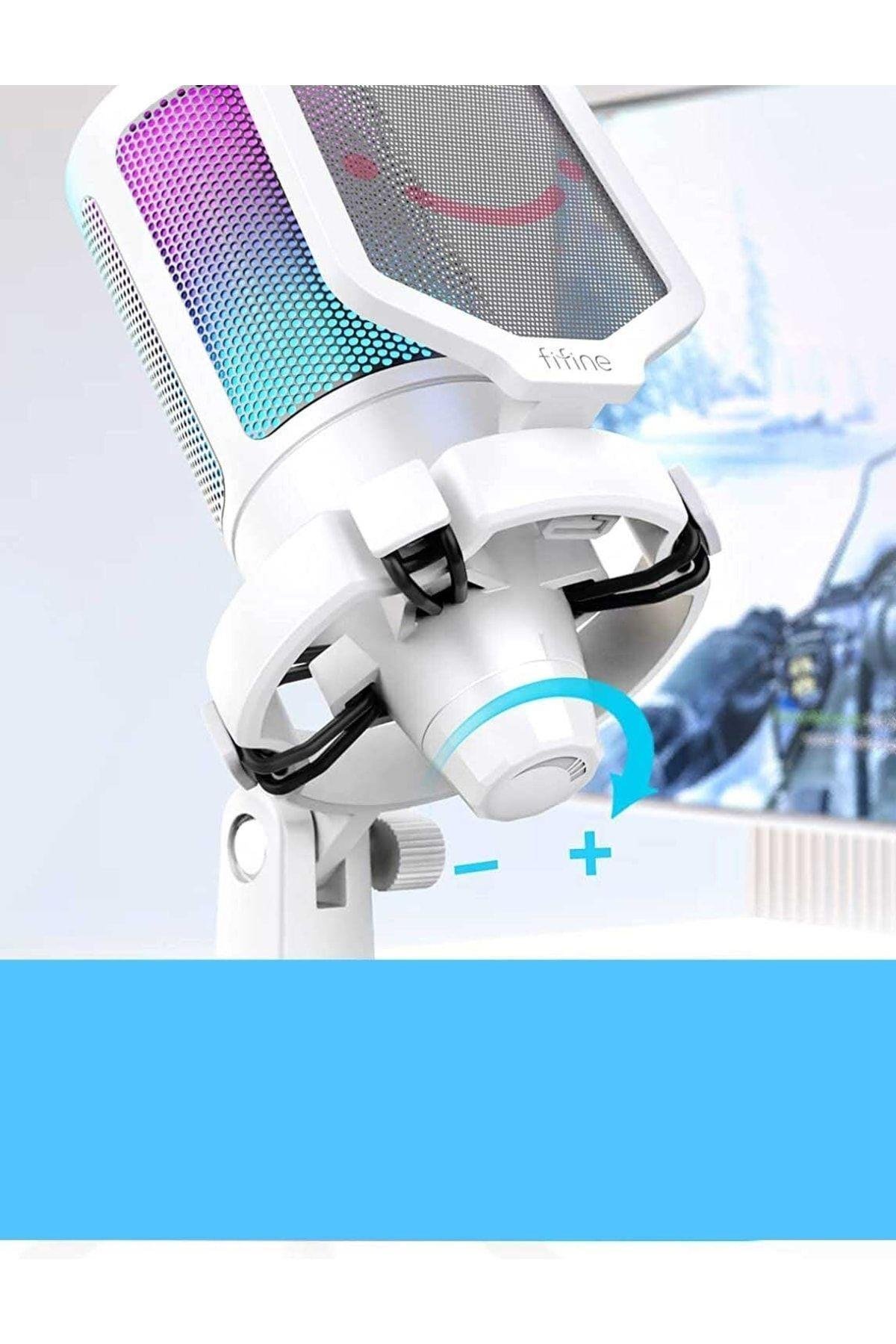 Ampligame A6v Yayıncı Oyuncu Podcast Youtuber Rgb Usb Mikrofon