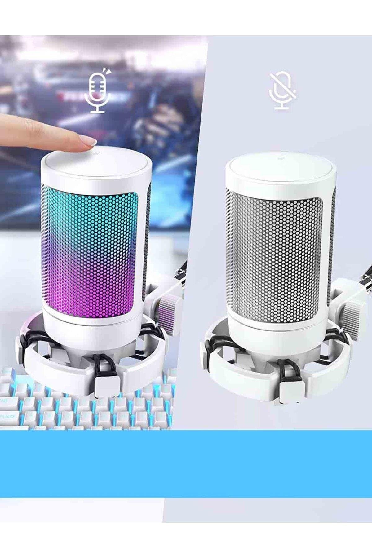 Ampligame A6v Yayıncı Oyuncu Podcast Youtuber Rgb Usb Mikrofon