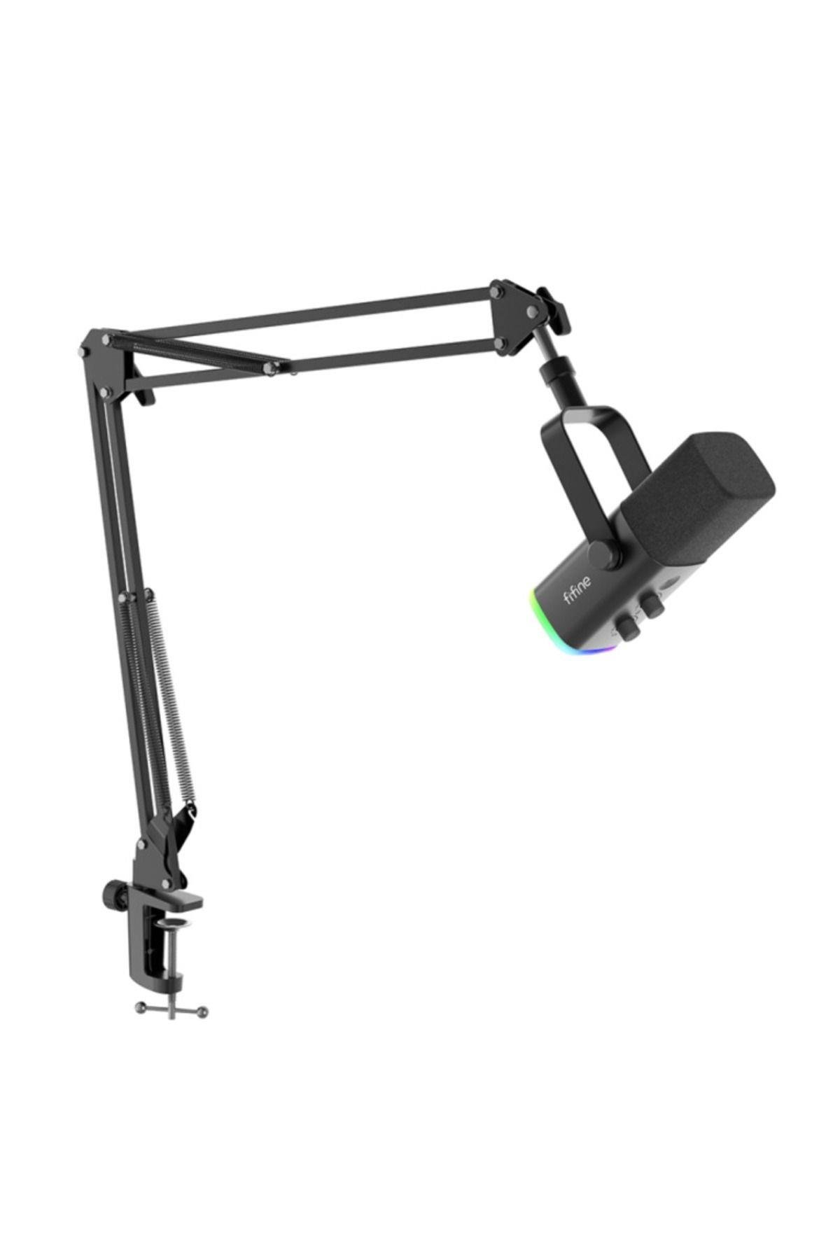 Fifine AM8-T Bilgisayar Oyuncu XLR USB RGB Dinamik Yayıncı Mikrofonu