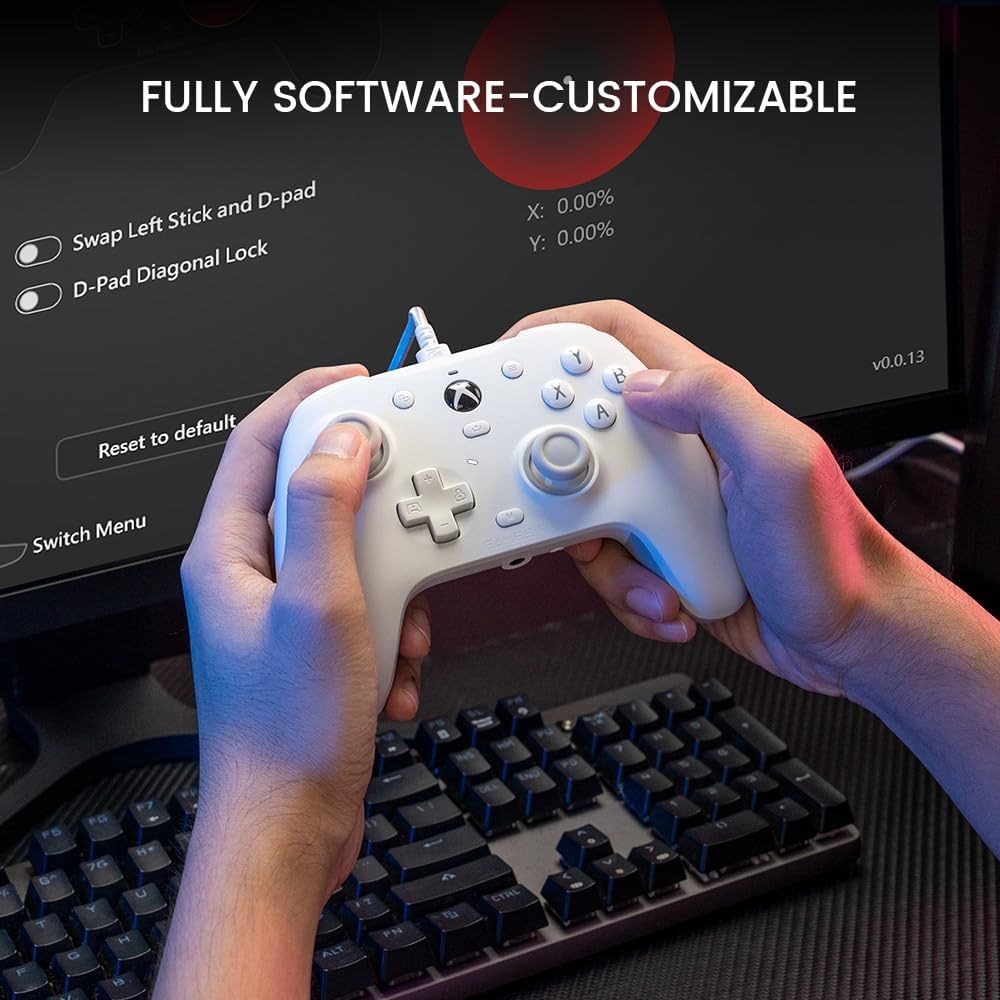 GameSir G7 HE Wired Beyaz XBOX Controller, Hall Effect Sticks