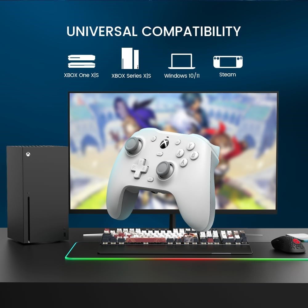 GameSir G7 HE Wired Beyaz XBOX Controller, Hall Effect Sticks