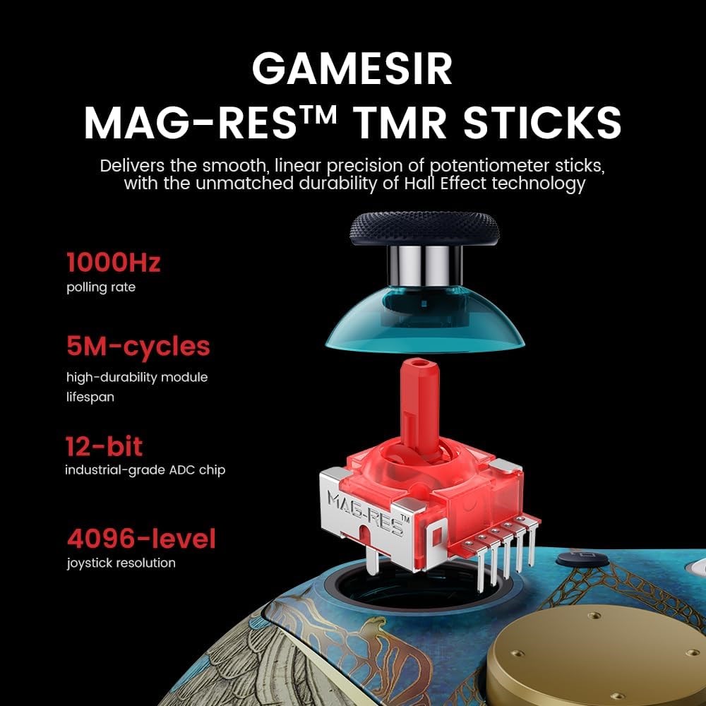 GameSir G7 Pro Wuchang Fallen Feathers Edition 3 Mod Kablosuz TMR Sticks, Hall Effect Analog Controller Xbox Series X|S, Xbox One, Android ve Windows