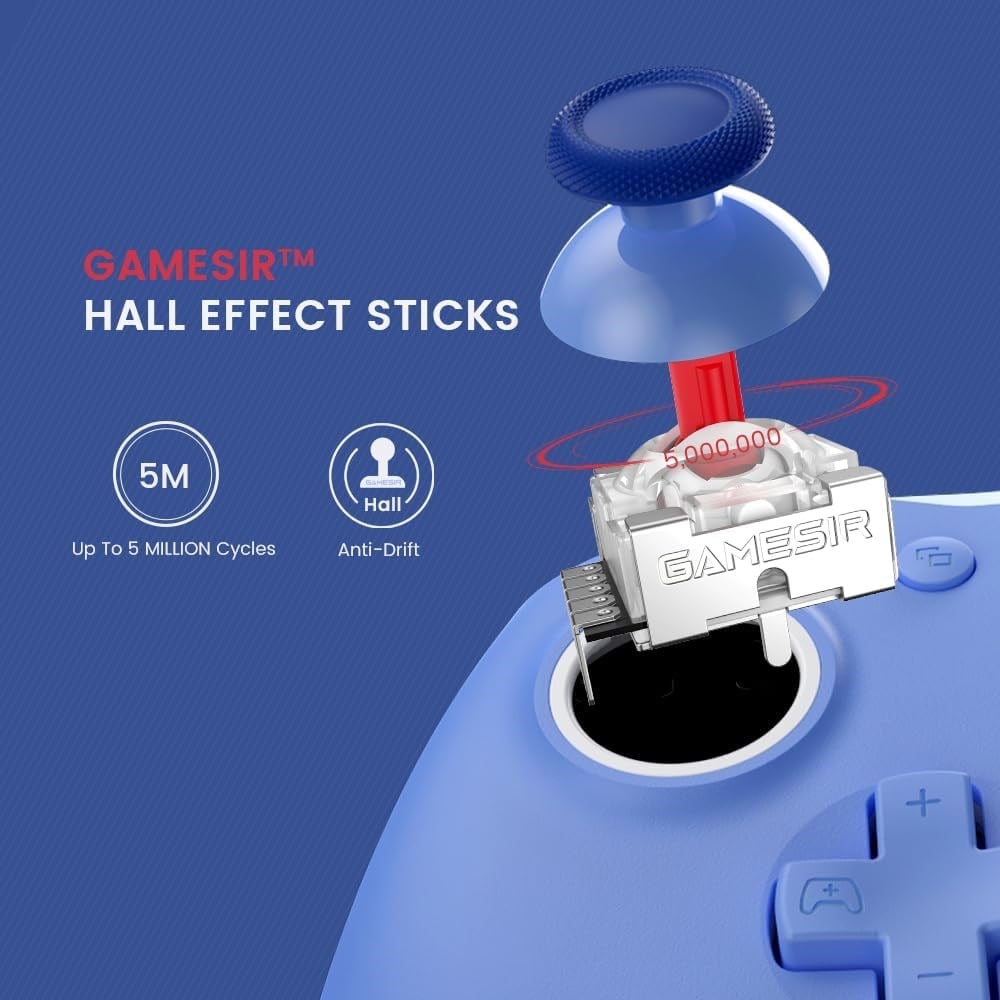 GameSir G7 Se Kablolu Radiant Purple Xbox Gamepad - Hall Effect Joysticks ve Hall Triggers - One - Serisi x | S, Windows 10/11
