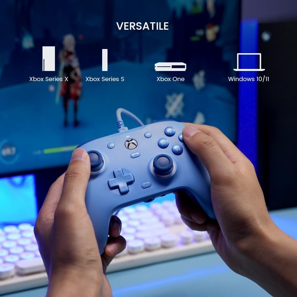 GameSir G7 Se Kablolu Radiant Purple Xbox Gamepad - Hall Effect Joysticks ve Hall Triggers - One - Serisi x | S, Windows 10/11