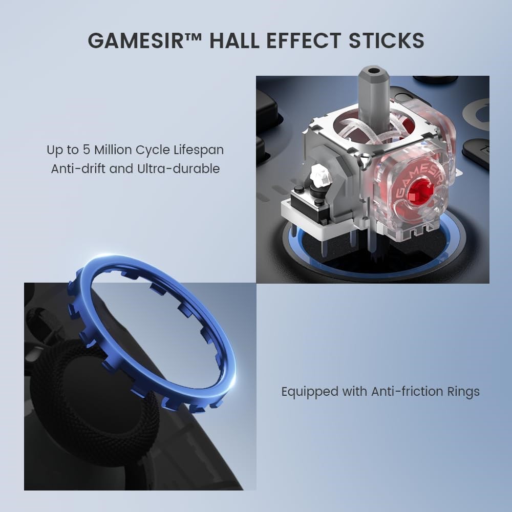 GameSir Super Nova Wireless Gaming Controller for PC/Switch/iOS/Android, Hall Effect Stick