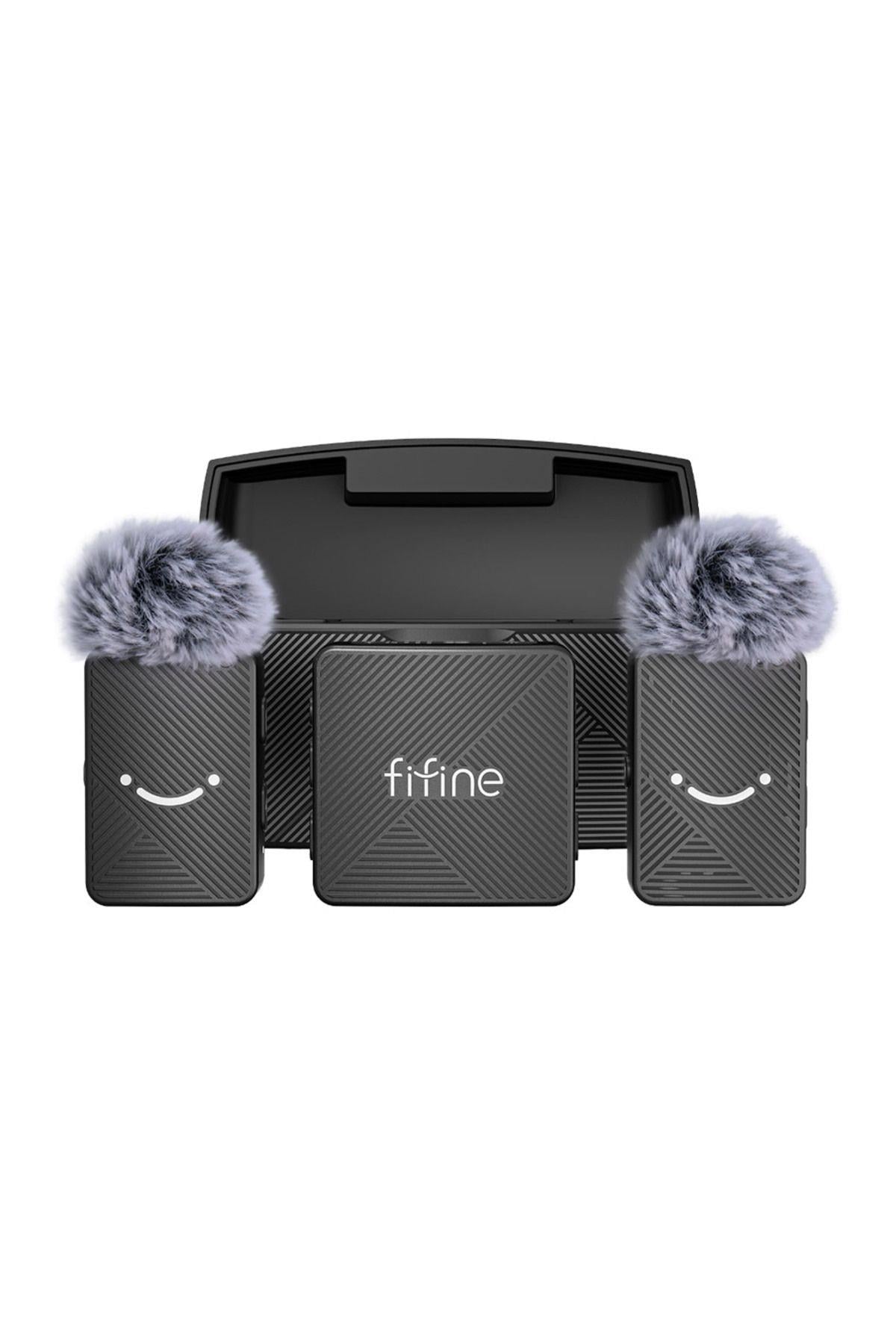 M9 - Fifine Kablosuz Yaka Mikrofon Seti