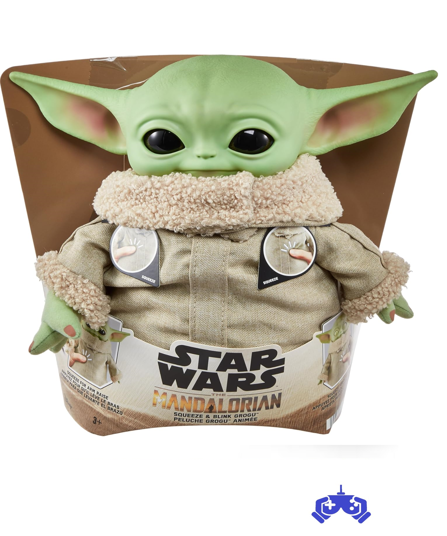 Mattel Sesli ve hareketli Star Wars Grogu Göz Kırpan Pelüş Oyuncak