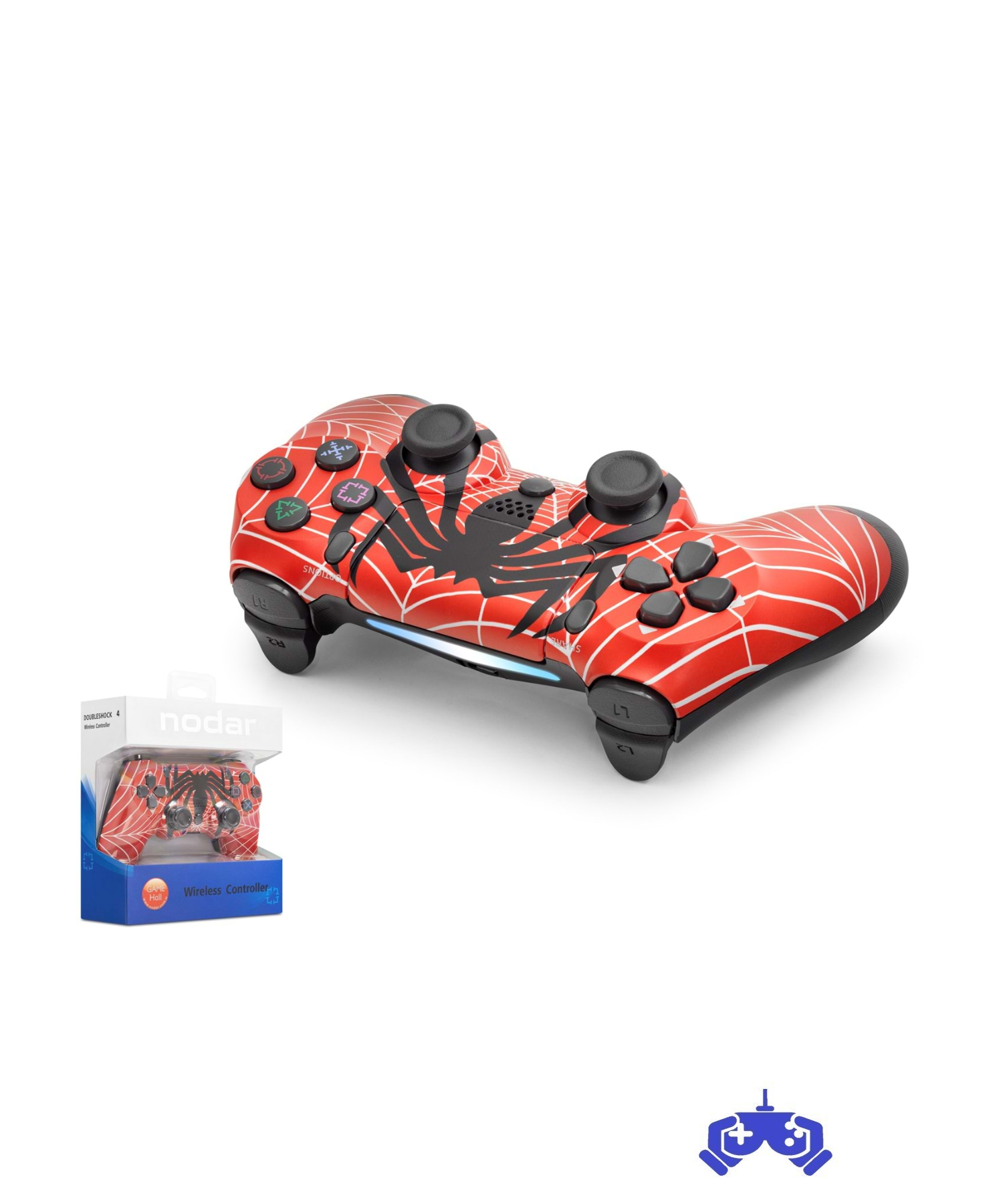 NODAR ND400T Bluetooth GamePad Oyun Kolu PS4 Uyumlu DoubleShock 4 Karışık Renkli