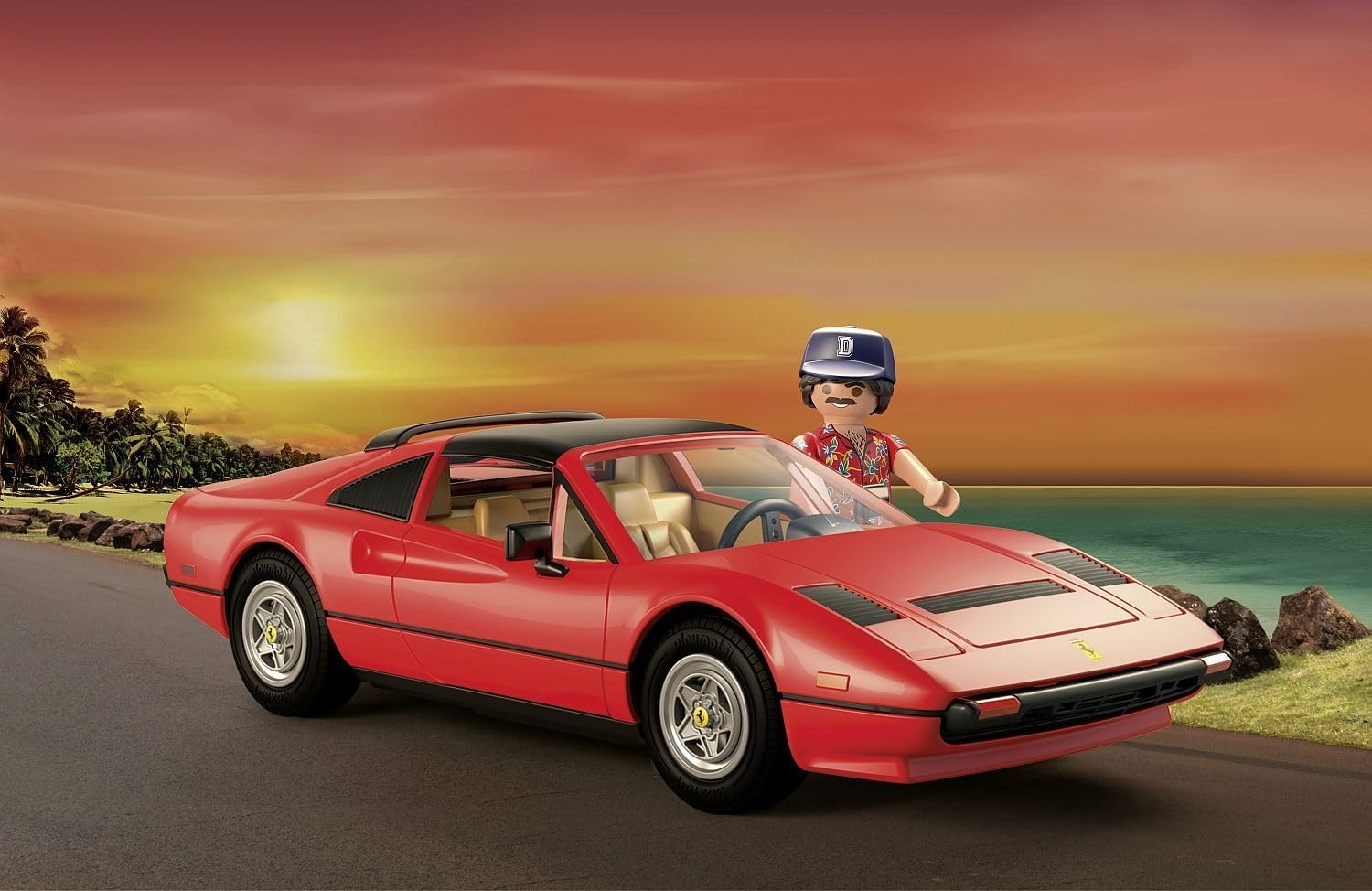 Playmobil Famous Cars 71343 Magnum, P.I. Ferrari 308 Gts