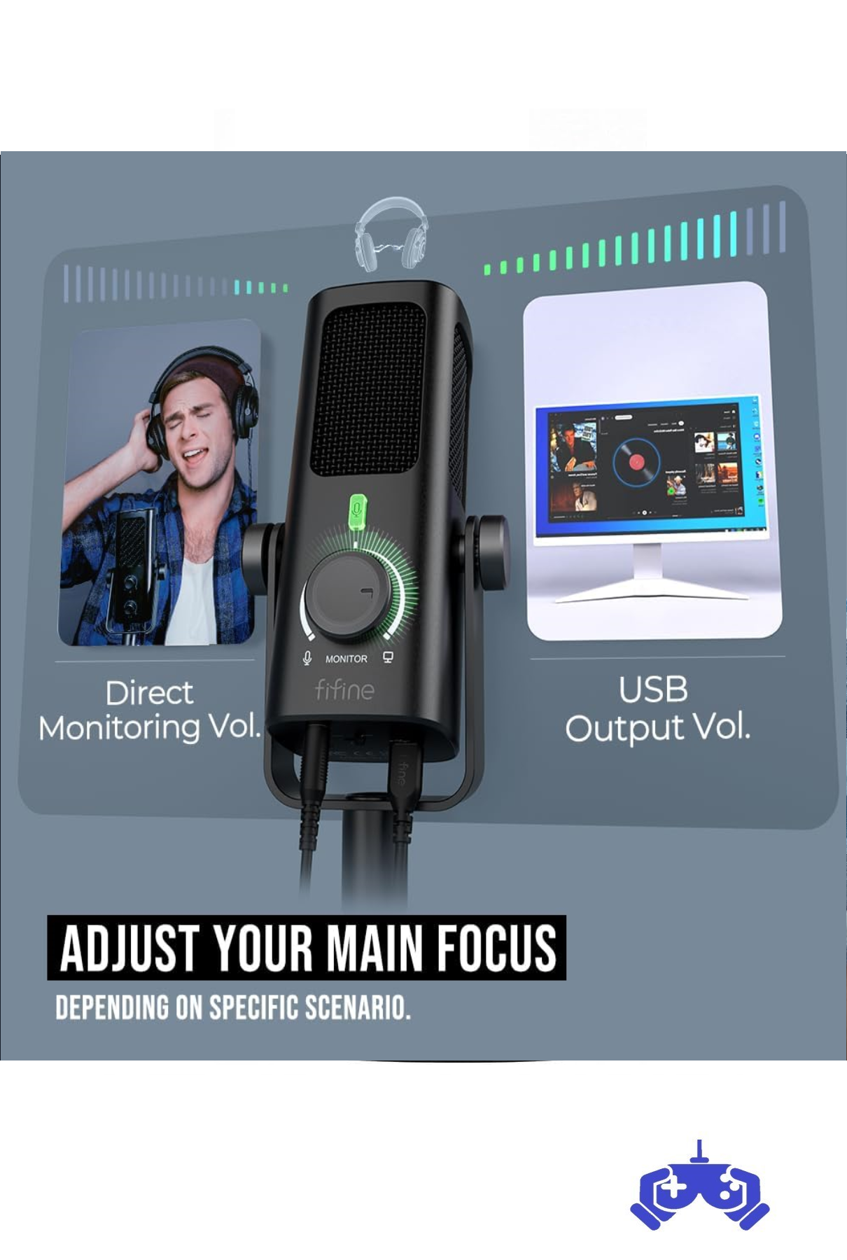 Profile3 USB Condenser Stüdyo Kayıt ve Bilgisayar Yayıncı Mikrofonu