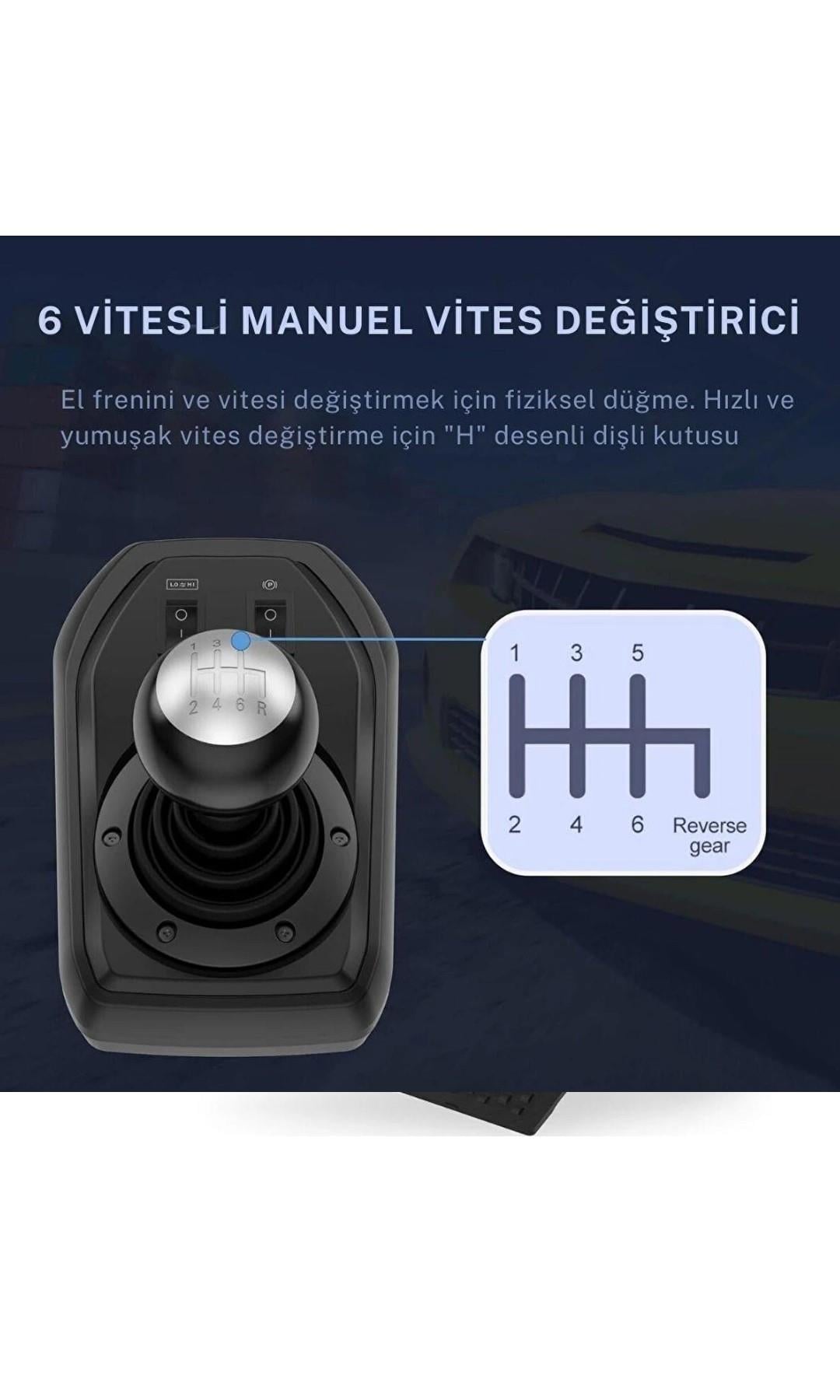 PXN V9 Gaming Racing Wheel 3 Pedallı ve Vitesli Oyuncu Direksiyonu