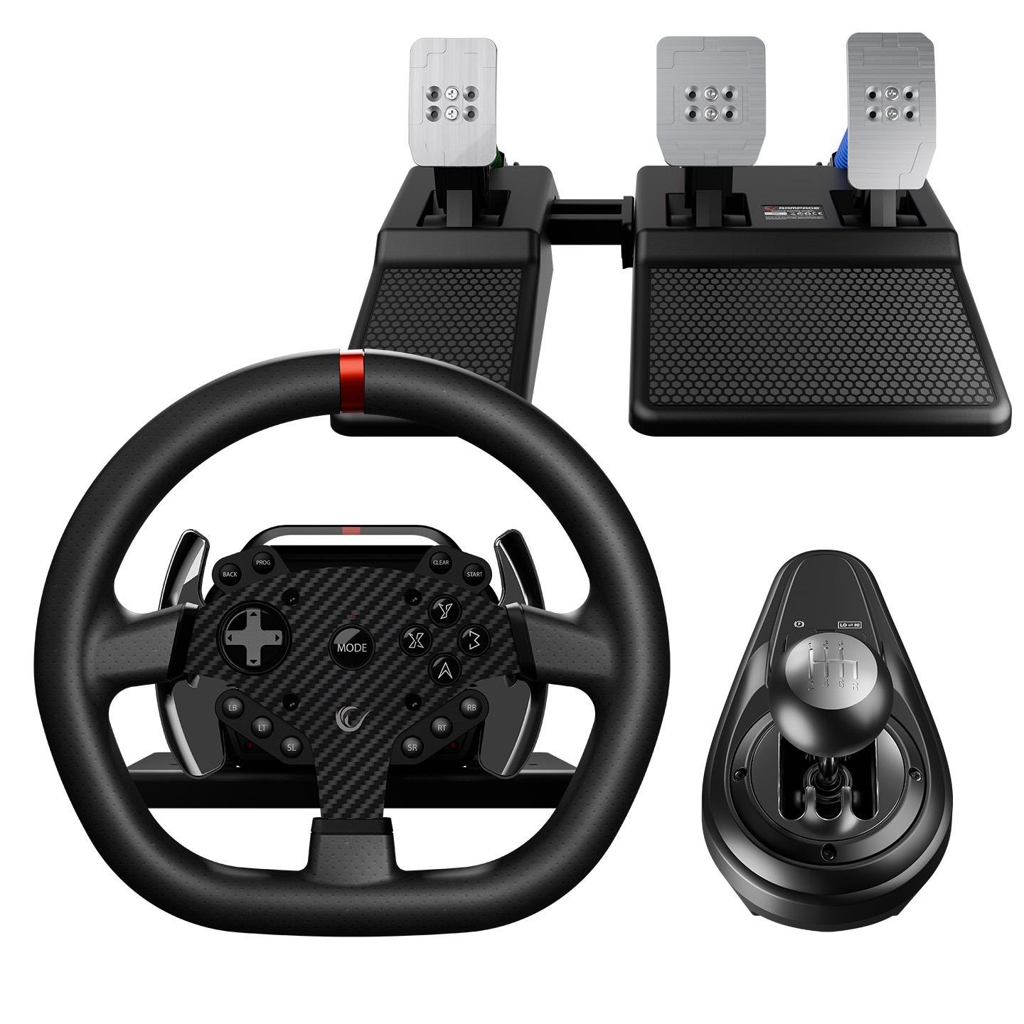 RAMPAGE ROWDY V997 ONLY PC 3 PEDALLI - EL VE SIRALI VİTESLİ GAMİNG OYUNCU