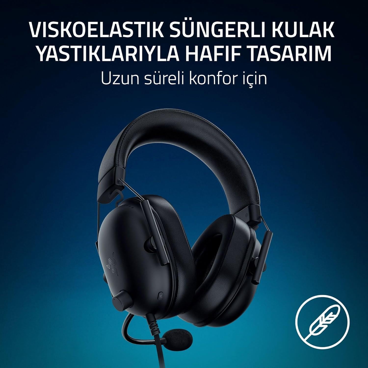 Razer Blackshark V2 X Siyah Oyuncu Yayıncı Kulaklığı