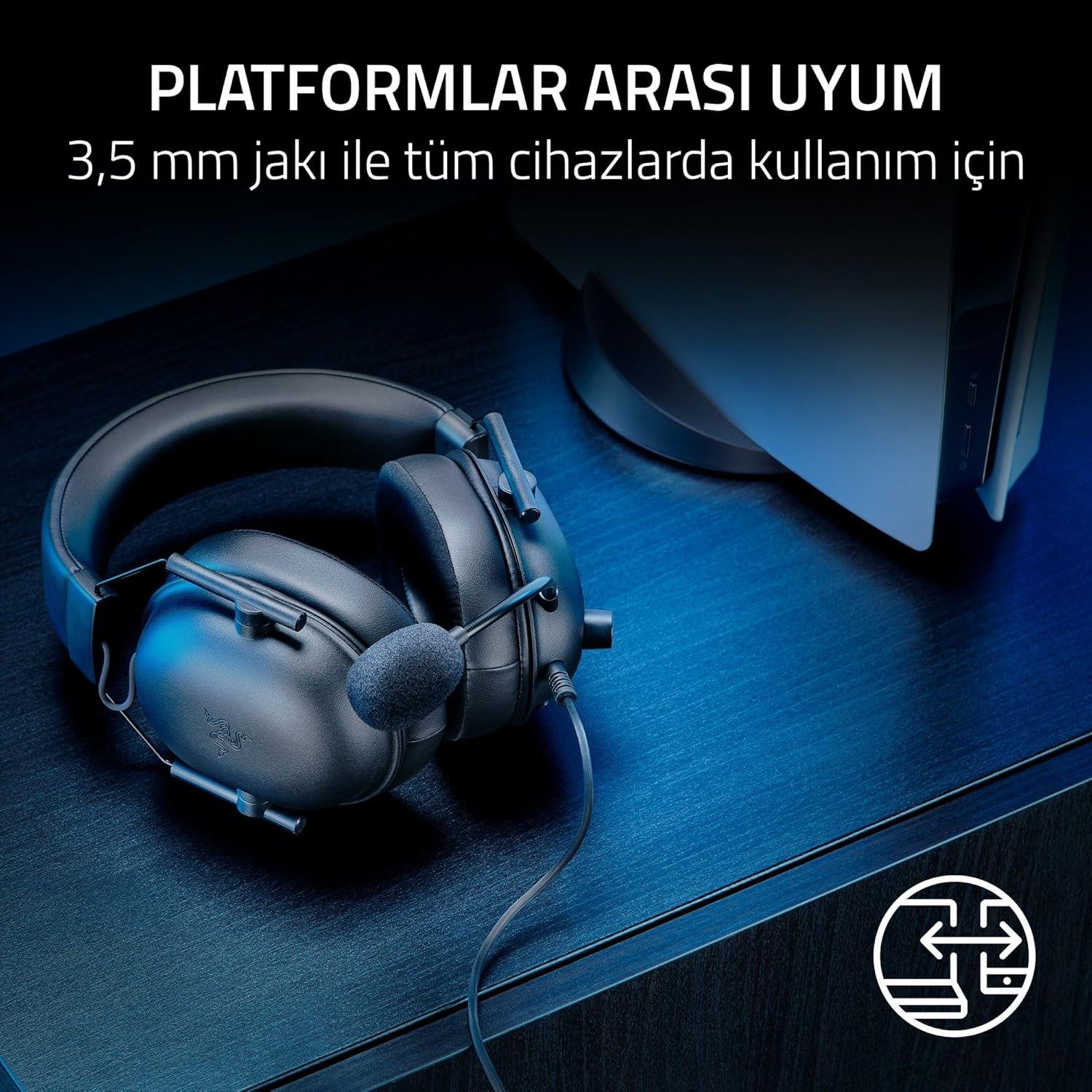 Razer Blackshark V2 X Siyah Oyuncu Yayıncı Kulaklığı