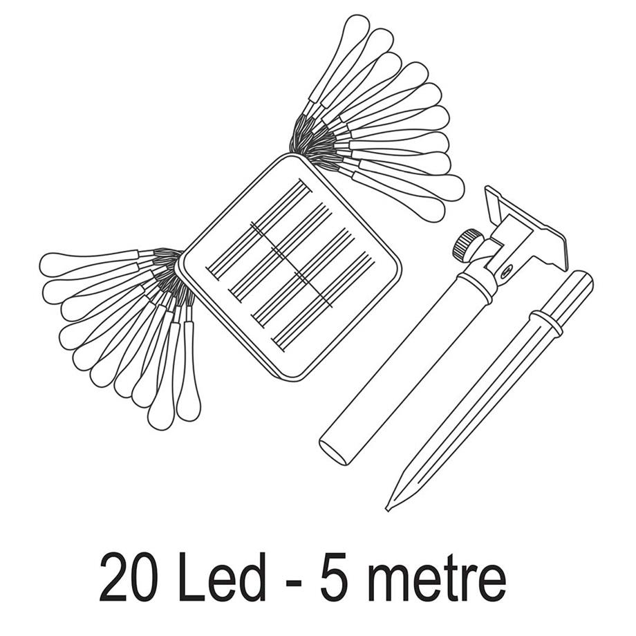 Kamp Aydınlatma Ürünleri  20W Solar Kafa Lambası