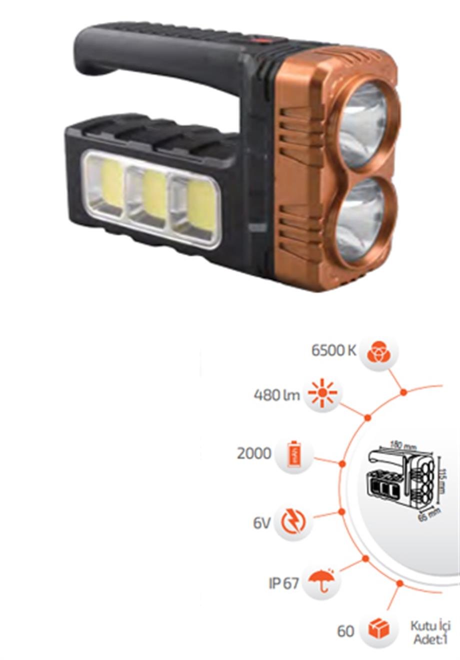 Solar Ürünler  30W Solar Fener