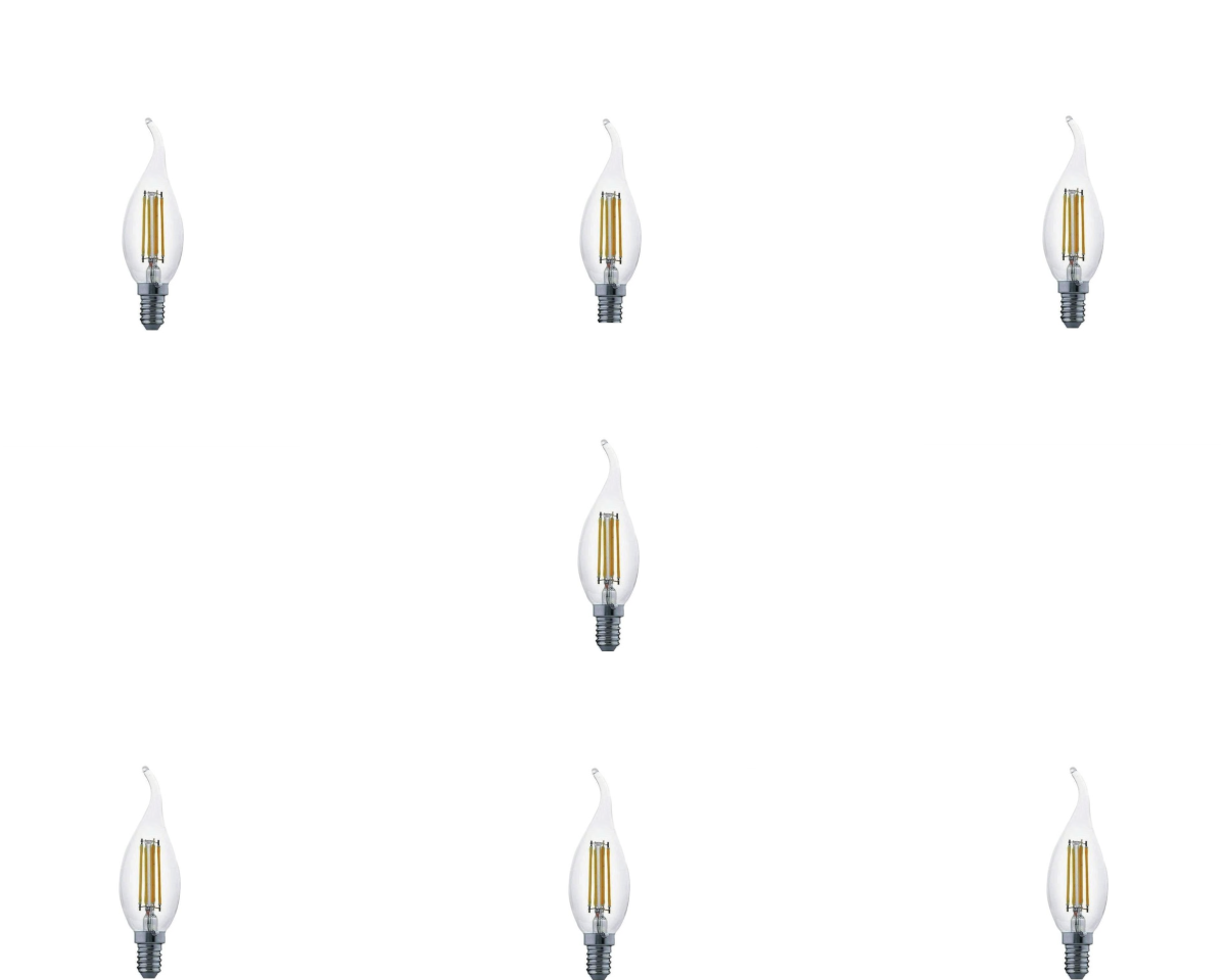 Ampuller  4 Watt E14 Şeffaf Kıvrık Rustik Ampul - 7 Adet