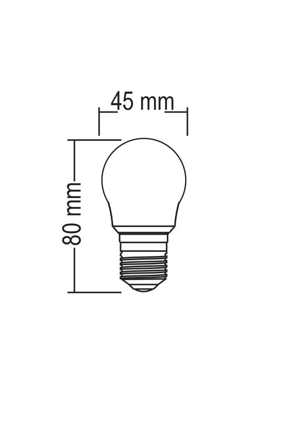Ampuller  4 Watt G45 Top Rustik Ampul